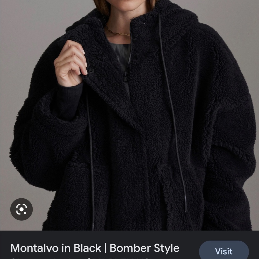 ❤️VARLEY MONTALVO Sherpa bomber jacket L.  Hard to find!